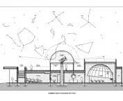 Cross-section of the Snow King Observatory, Jackson
