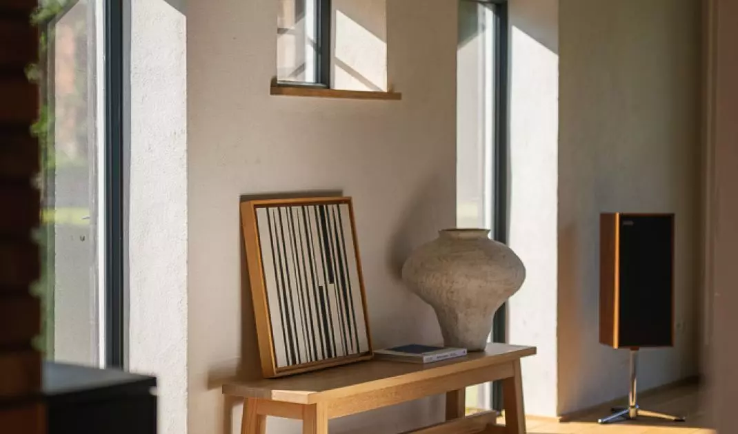 The interior of a house in Paary designed by NOKE Architects 
