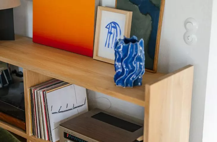 The interior of a house in Paary designed by NOKE Architects