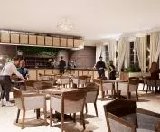 the restaurant's interior