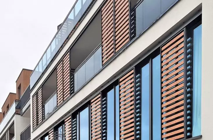 Unusual use of lamellas - development of housing estates 