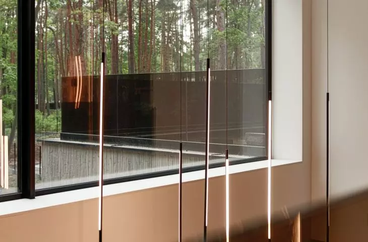 A family home in a pine forest near Warsaw