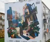 Mural przy ulicy abpa Walentego Dymka 222 w Poznaniu