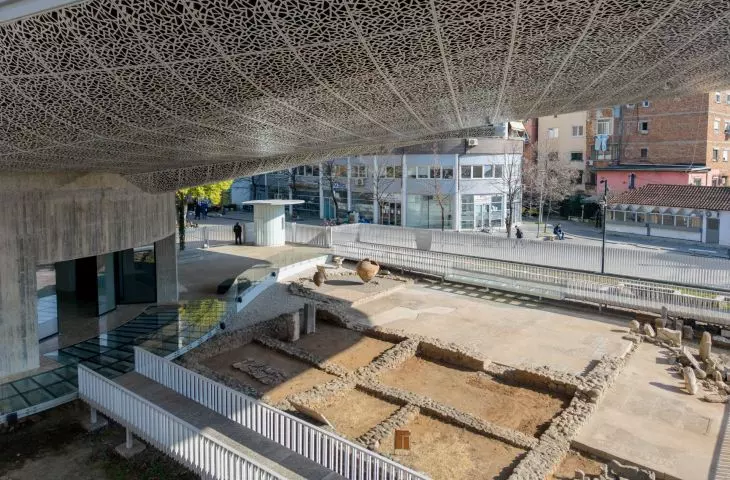 Mosaic in Tirana, Albania