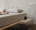 Łóżko PUFF z dębowego drewna