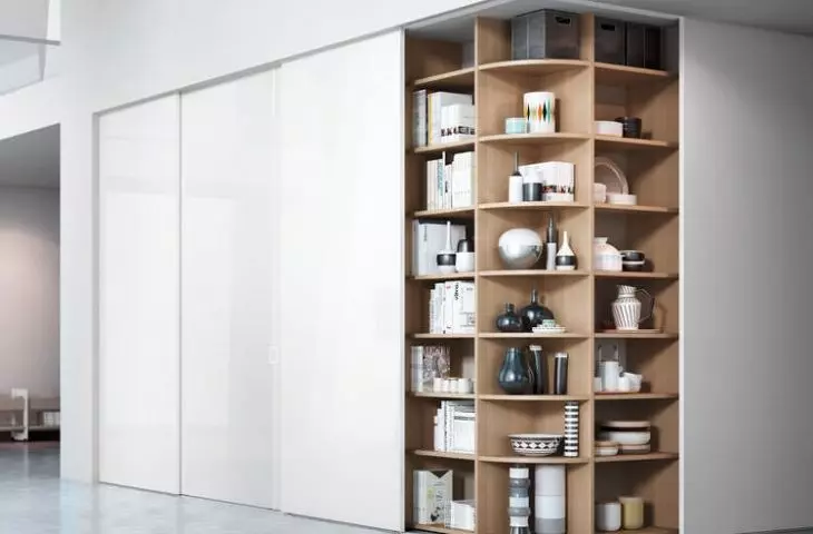 Interior of the cabinet
