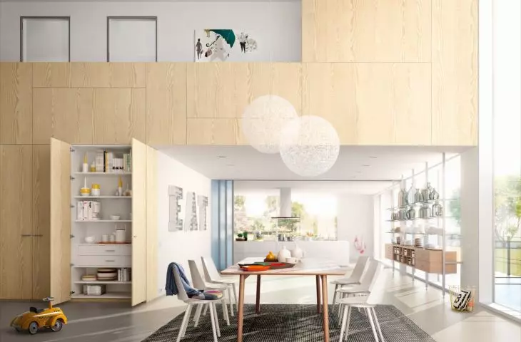 Cabinet fronts can be selected according to preference