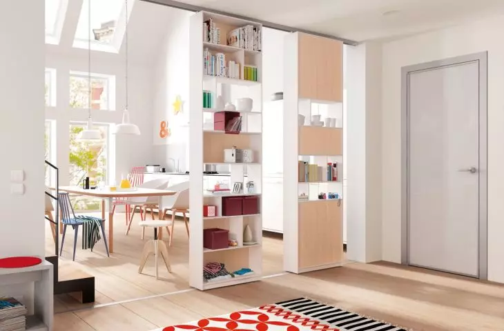 A good storage solution is a mobile bookcase 