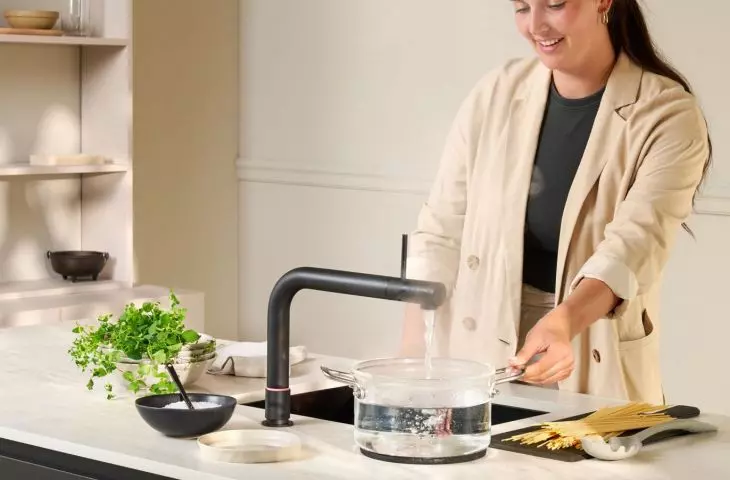 Quooker Front Black Beige Faucet 