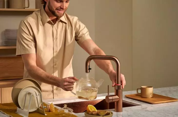 Kran Quooker Flex Square Rose Copper