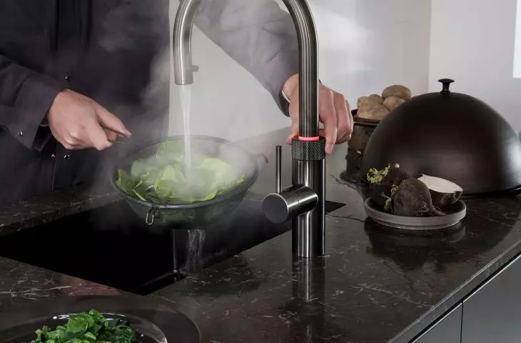 Quooker Flex Round Gunmetal Faucet
