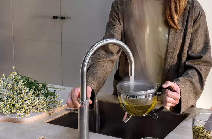 Kran Quooker Flex Round Stainles Steel