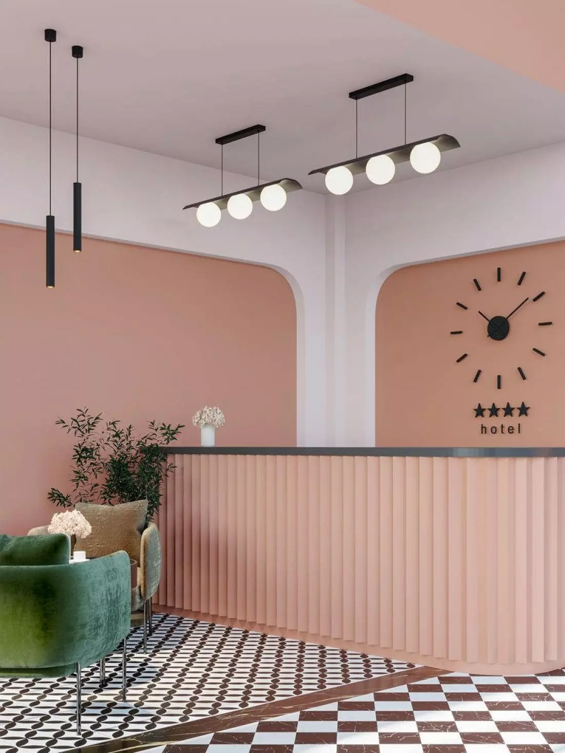 Motyw
kuli — lampa MODERN BALL powstała we współpracy AQForm z biurem projektowym DECHEM 