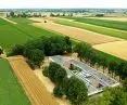 Home for the Homeless in the village of Jankowice, bird's eye view