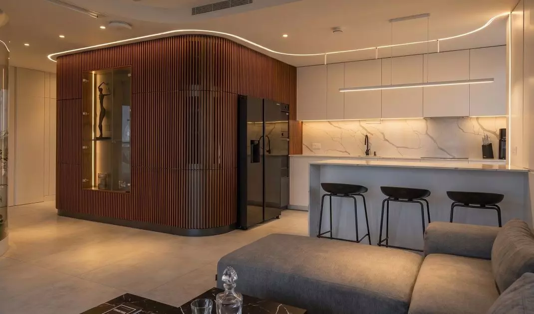 Apartament z palmiarnią w Warszawie projektu AMJ studio