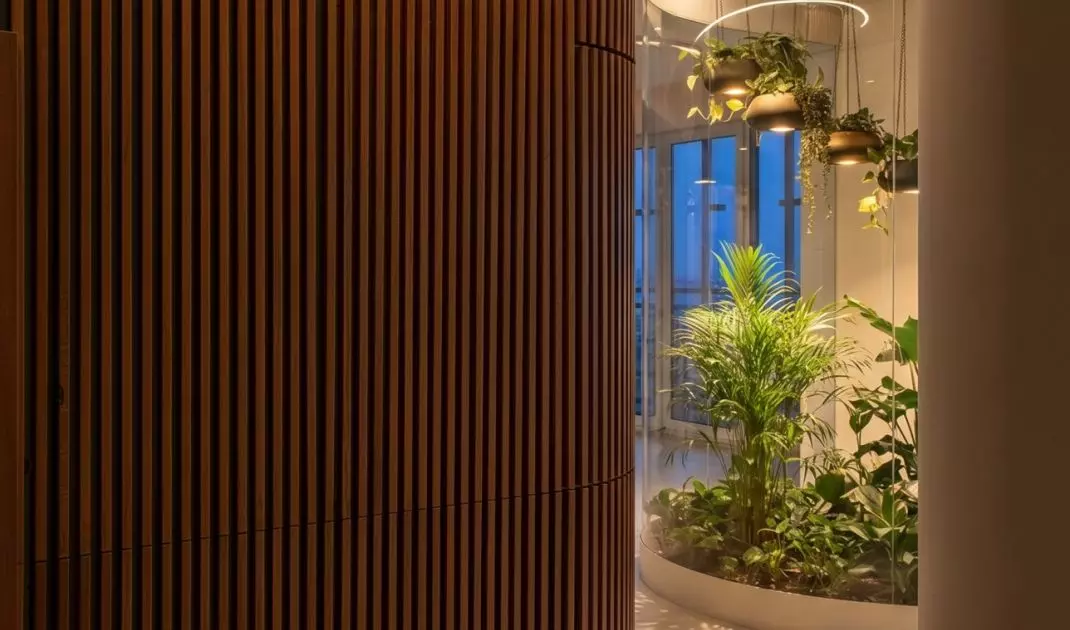 Apartament z palmiarnią w Warszawie projektu AMJ studio