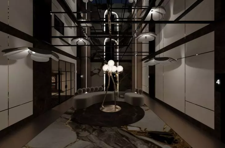 hotel lobby