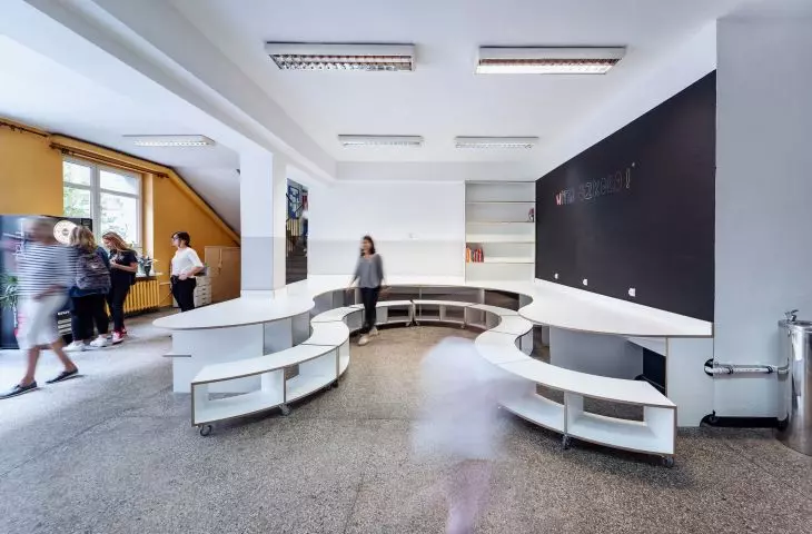 Reconstruction of the interior of the Mieczyslaw Karlowicz Secondary Music School in Poznan.