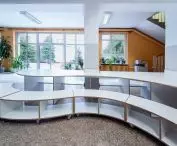 Furniture made of plywood covered with double-sided HPL laminate
