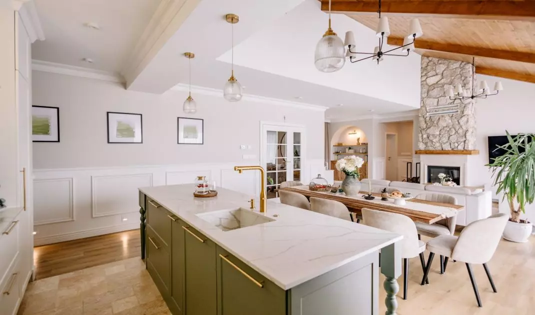Rodzinny dom w estetyce modern farmhouse