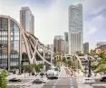 Azabudai Hills w Tokio to wielofunkcyjna dzielnica, w której architektura przenika się z wielopoziomowym krajobrazem