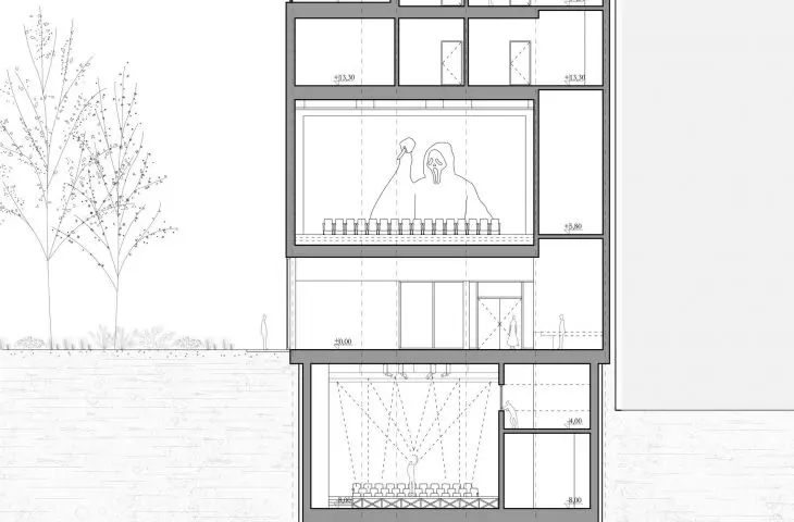 A-A cross-section