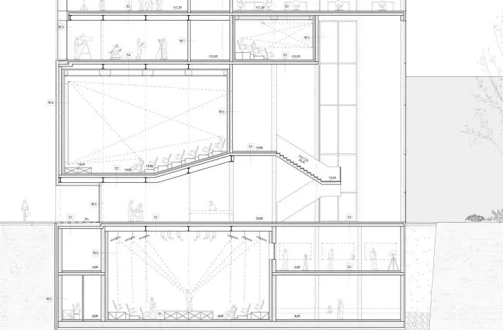 B-B cross-section