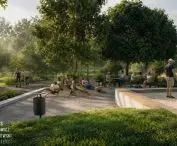 A pump track—a bicycle track with varied terrain—will be built in Planty Mistrzejowickie