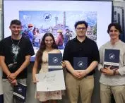 Third-place winners: Izabela Blicharz, Szymon Bernacki, Mikołaj Dudka, Jakub Derejczyk