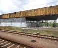 The Tarnów Mościce train station building was constructed in 1976 based on a design by Stanisław Wilkosz 