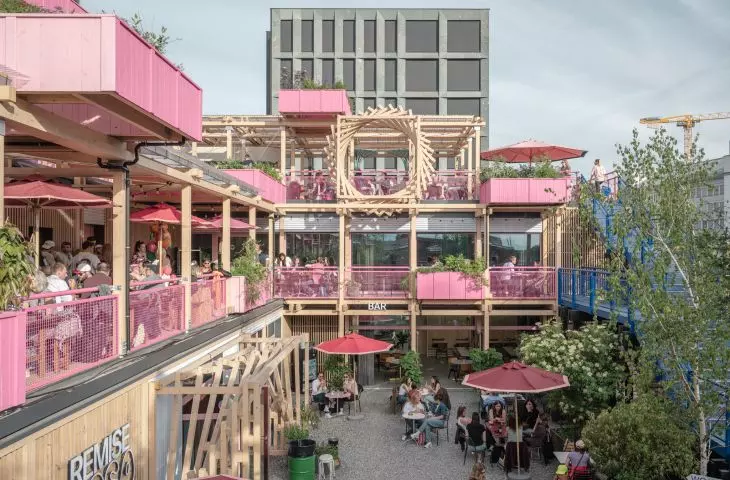 Remise Rosa w Zurychu projektu HELLO WOOD
