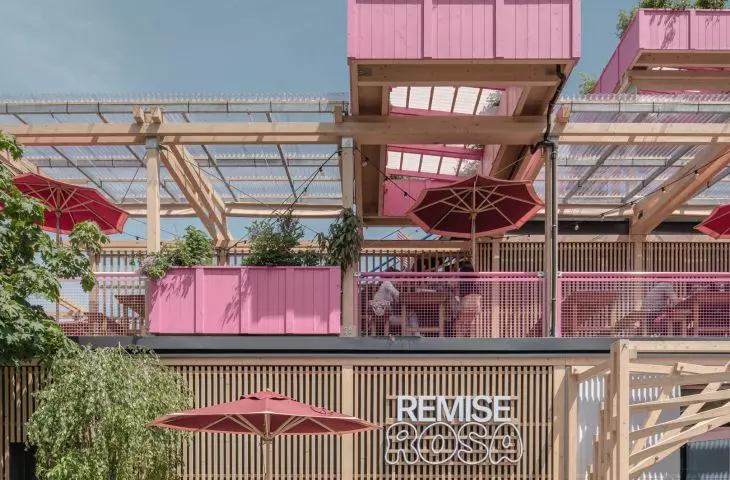 Remise Rosa w Zurychu projektu HELLO WOOD