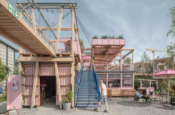 The Rosa Remise in Zurich, designed by HELLO WOOD