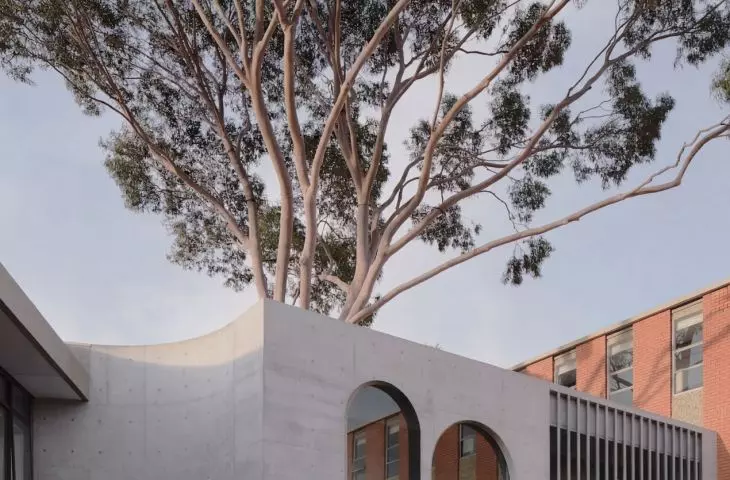 Flyover at Marcellin College in Bulleen, Australia, designed by Farrell Wray Architects