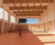 rendering of a practice court