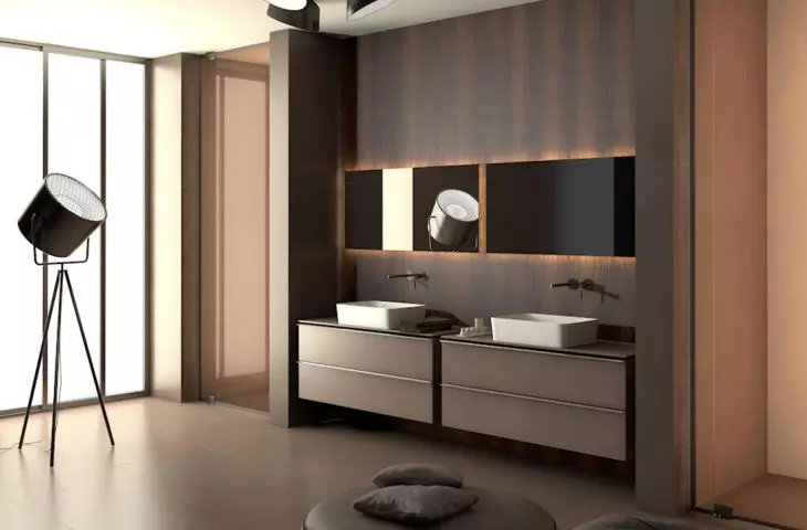 Bathrooms are increasingly being designed as an integral part of the living space. The ETNA and ORiSTO collections