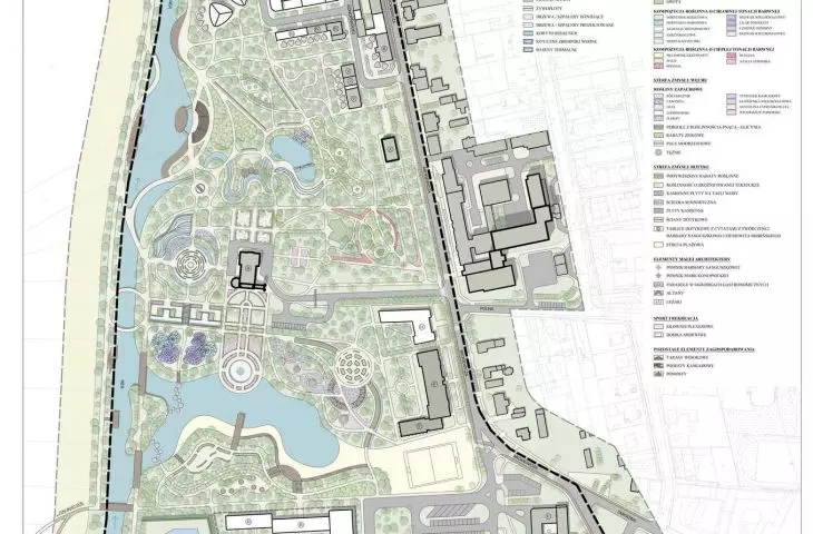 Concept for a sensory park in Poddębice