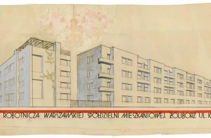 projekt osiedla Warszawskiej Spółdzielni Mieszkaniowej na Żoliborzu w Warszawie