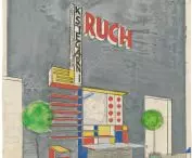 stoisko księgarni Ruch, proj.: Barbara Brukalska, Stanisław Brukalski, 1930