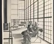 Helena Syrkus i Pierre Chareau w Maison de Verre, lata 30. XX w., fotografia