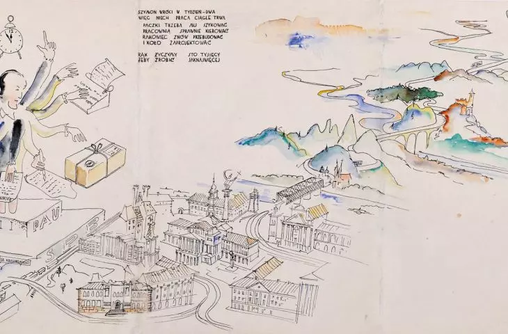 laurka dla Heleny Syrkus z okazji imienin, autor: Michał Przerwa-Tetmajer, 02.03.1943