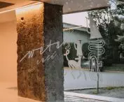 a detail of the café