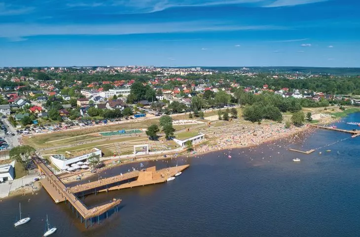 port Lubianka w Starachowicach, proj.: PA. FORMAT Architekci; projekt zagospodarowania tego obszaru wyłoniony został w konkursie urbanistyczno-architektonicznym