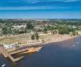 port Lubianka w Starachowicach, proj.: PA. FORMAT Architekci; projekt zagospodarowania tego obszaru wyłoniony został w konkursie urbanistyczno-architektonicznym