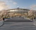 Wizualizacja koncepcyjna proponowanego projektu międzynarodowego lotniska Dulles