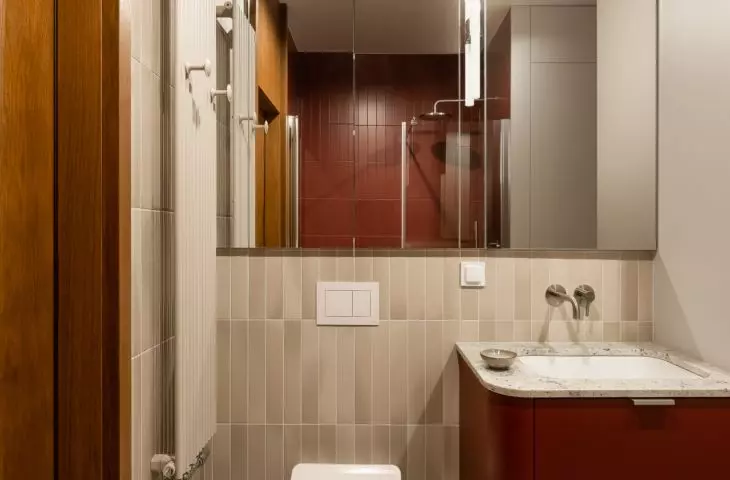 An apartment in the Wizjonerów housing development in Kraków, designed by KREPA design