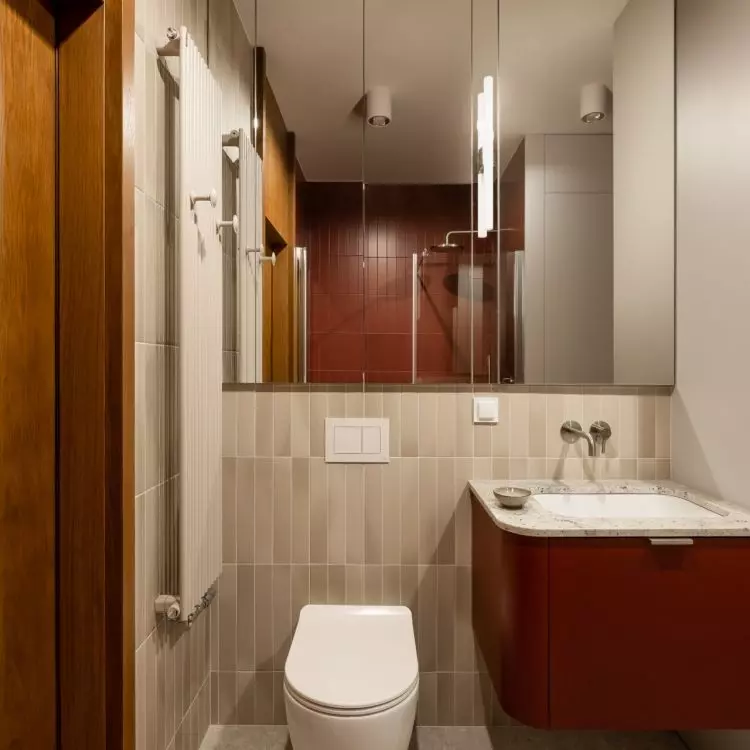 An apartment in the Wizjonerów housing development in Kraków, designed by KREPA design