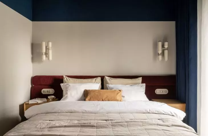An apartment in the Wizjonerów housing development in Kraków, designed by KREPA design
