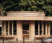 modernistyczny kiosk projektu Paula Heima powstał w 1934 roku