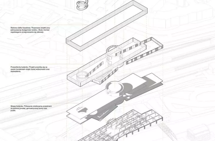 exploded axonometric view